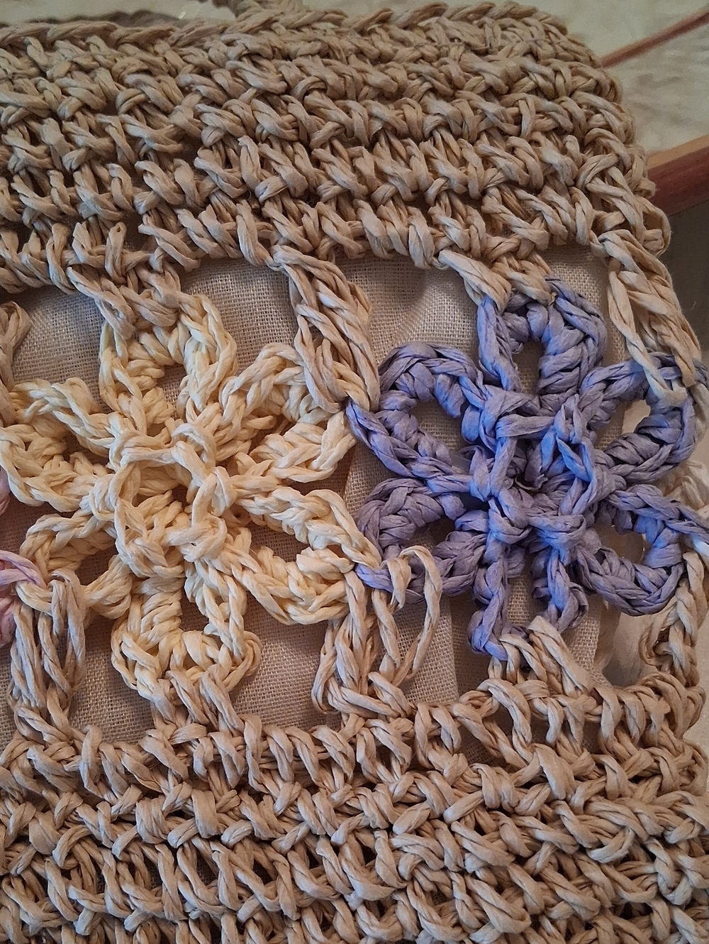 Floral Straw Bag Tote Brown & Multicolor. NW OT. Extra Small For Baby Girl. - Picture 12 of 16
